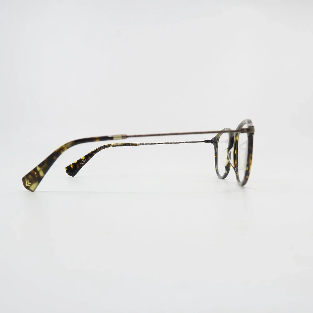 John Varvatos VJV421 47mm Olive Tortoise Oval New Men's Eyeglasses. - Picture 4 of 8